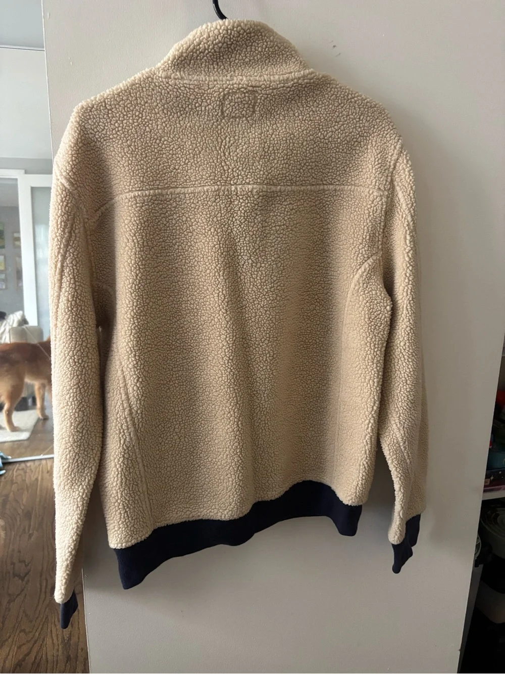 Men's JCrew Cream Fleece Sweater